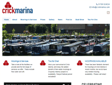 Tablet Screenshot of crickmarina.com